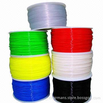 3D Printing Filament Materials, PLA/ABS, Customized Designs and Colors Available